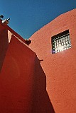 Santa Catalina, Arequipa, Peru, Rot und Blau